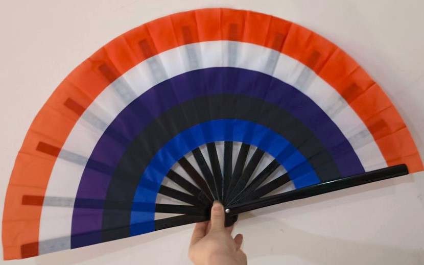 Fabulous! Fierce! Large LGBTQA Genderfluid folding hand fan