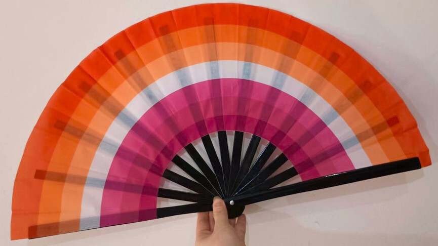 Fabulous! Fierce! Large LGBTQA Lesbian folding hand fan