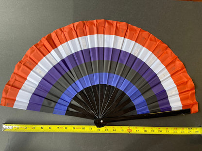 Fabulous! Fierce! Large LGBTQA Genderfluid folding hand fan