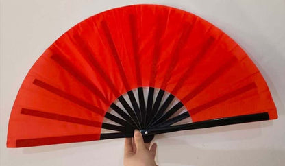 Fabulous! Fierce! Large Dramatic Red folding hand fan