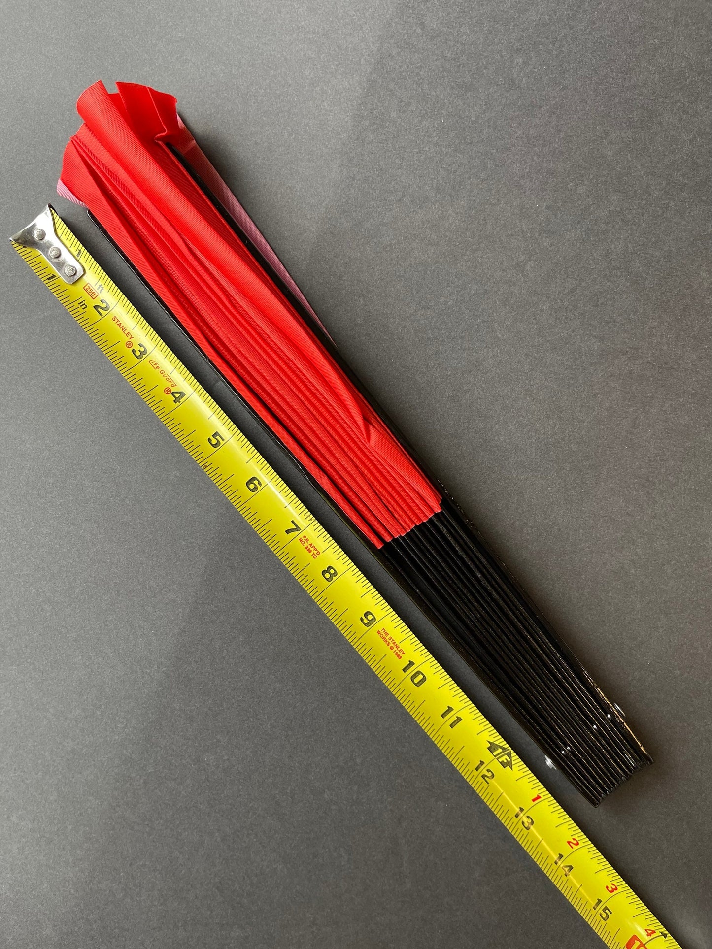 Fabulous! Fierce! Large Dramatic Red folding hand fan