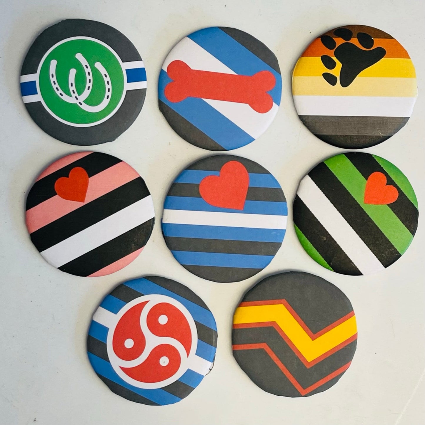 Pride Button Assortment - Choose your own! LGBT 2-1/4" pinback