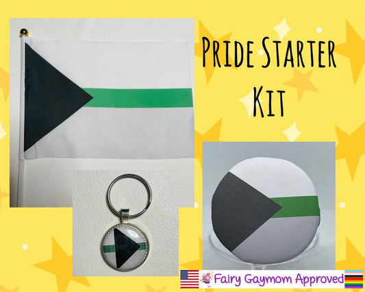 LGBTQA Demiromantic Pride Starter Kit