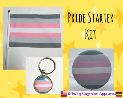 LGBTQA Demigirl Pride Starter Kit