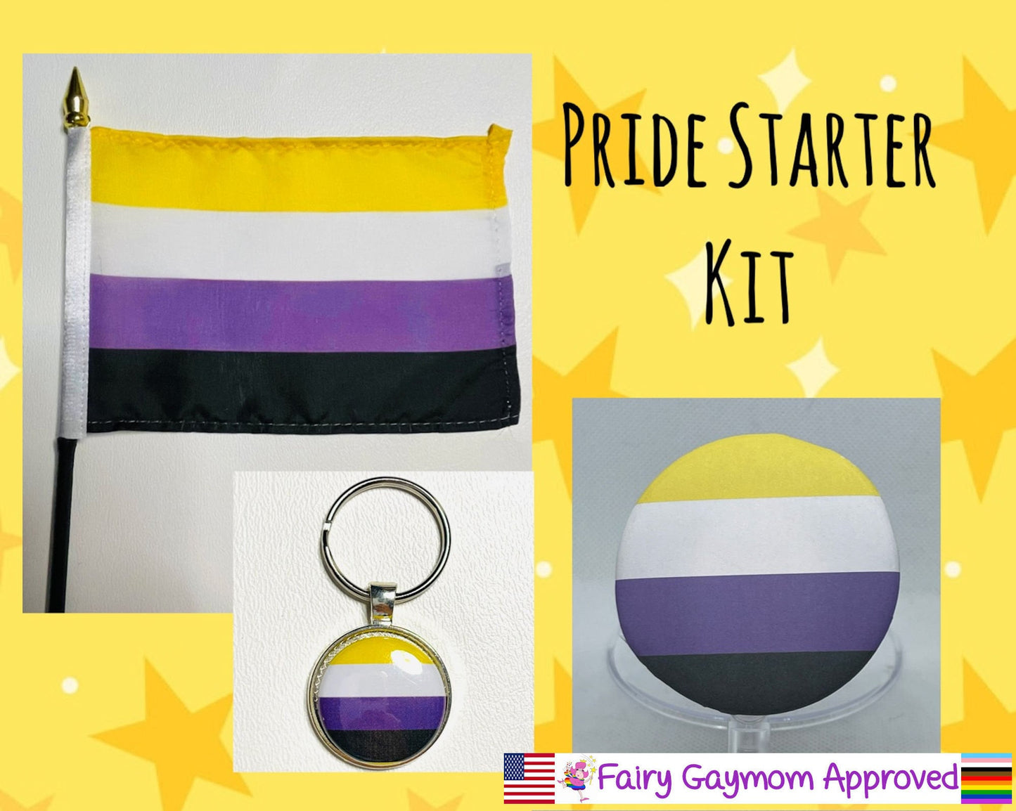 LGBTQA Non-binary Pride Rainbow Starter Kit