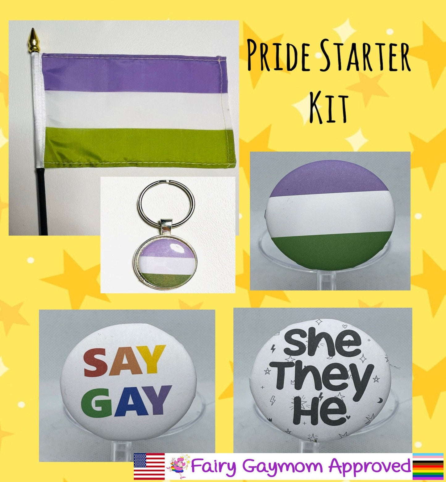 LGBTQA Genderqueer Pride Starter Kit