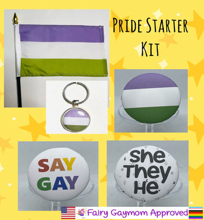 LGBTQA Genderqueer Pride Starter Kit