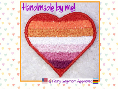 LGBTQA Pride Orange Lesbian Patch