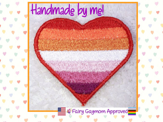 LGBTQA Pride Orange Lesbian Patch