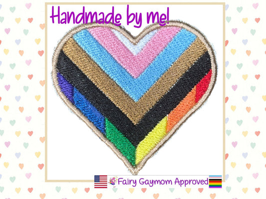 LGBTQA Progress Pride Rainbow Patch
