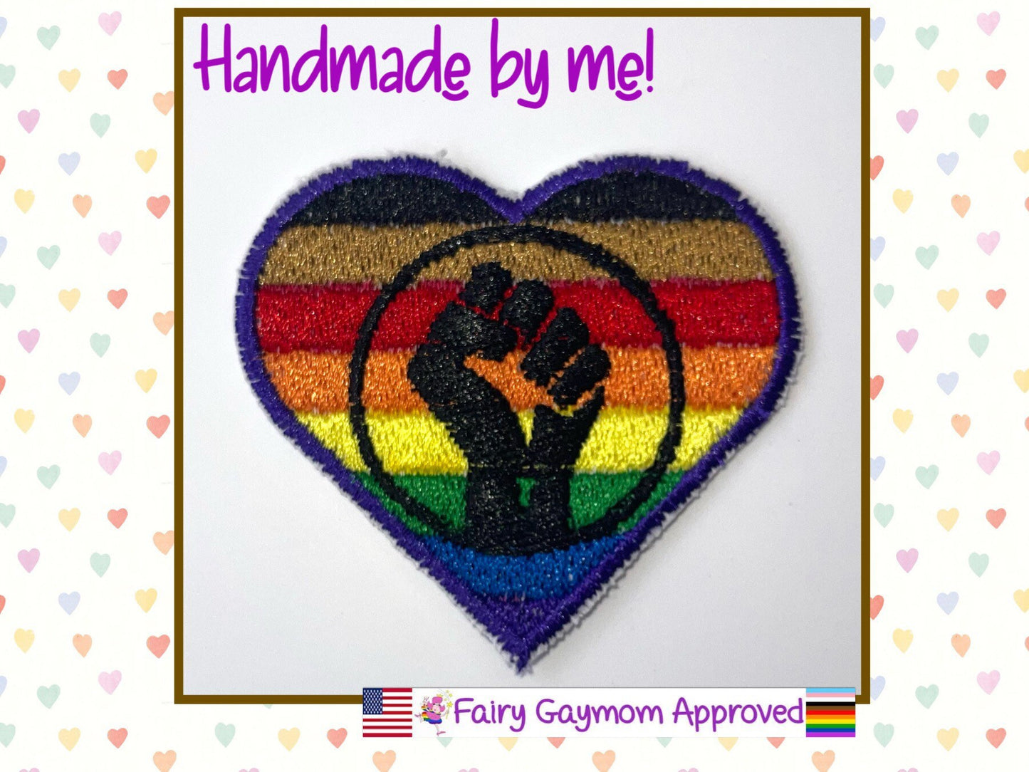 LGBTQA Pride Black Lives Matter Philadelphia Rainbow Patch