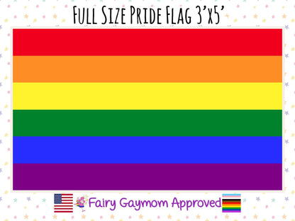LGBTQA Traditional Pride Rainbow Flag