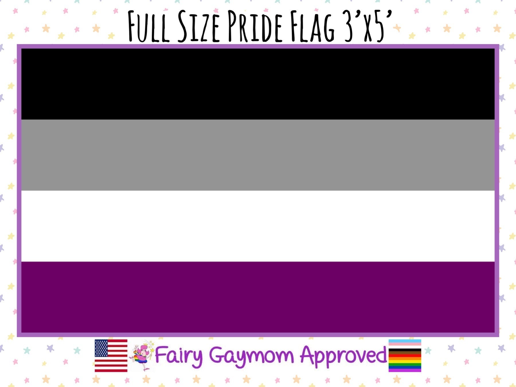 LGBTQA Asexual Pride Flag