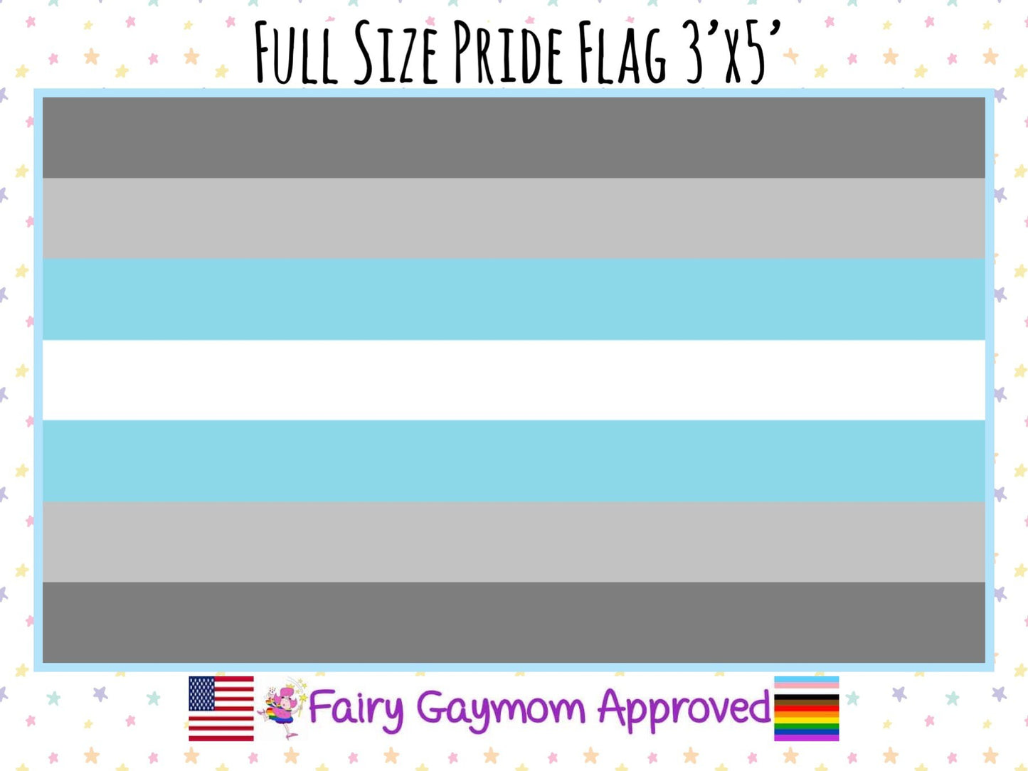 LGBTQA Demiboy Pride Flag