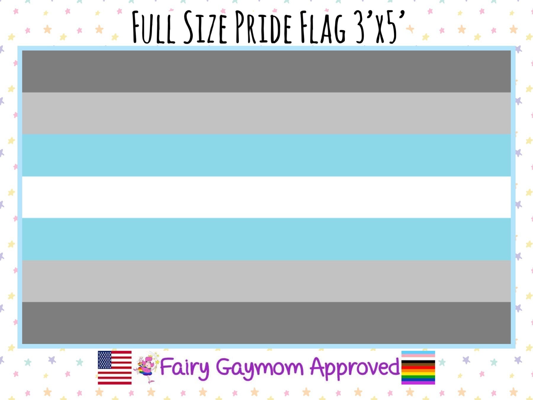 LGBTQA Demiboy Pride Flag