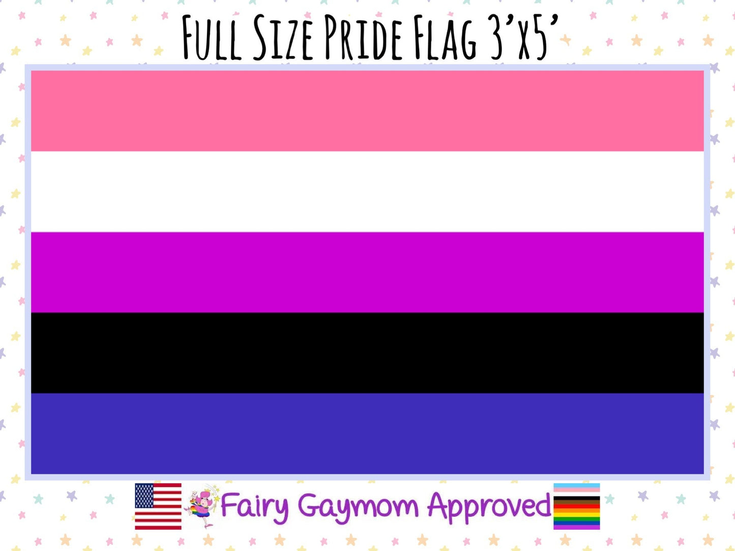 LGBTQA Genderfluid Pride Flag