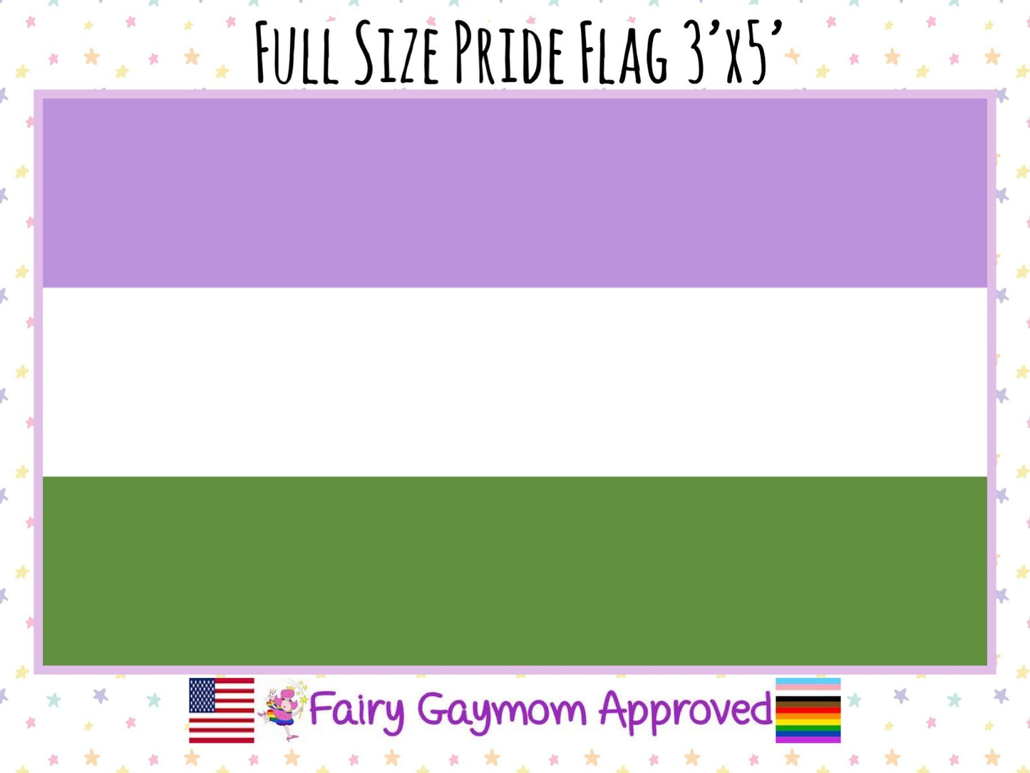 LGBTQA Genderqueer Pride Flag