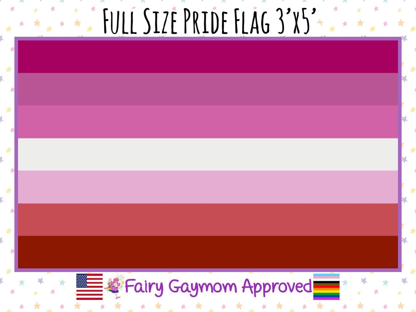 LGBTQA Pink Lesbian Pride Flag