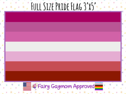 LGBTQA Pink Lesbian Pride Flag