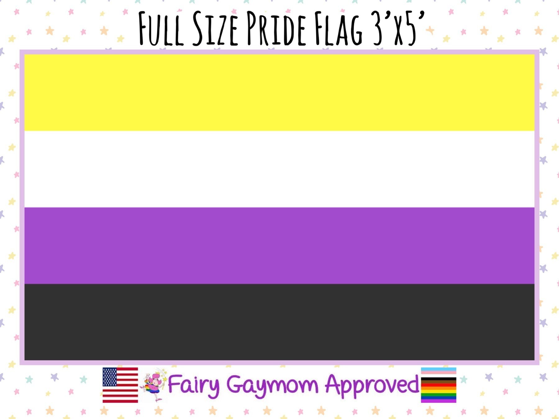 LGBTQA Nonbinary Pride Flag