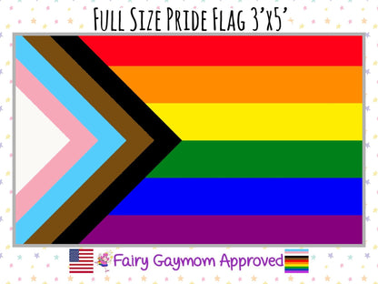 LGBTQA Progress Pride Rainbow Flag