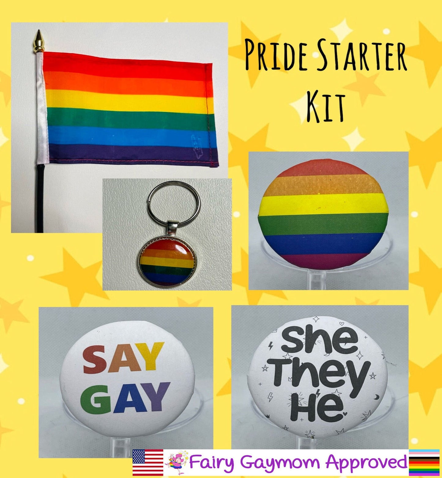 LGBTQA Rainbow Pride Starter Kit