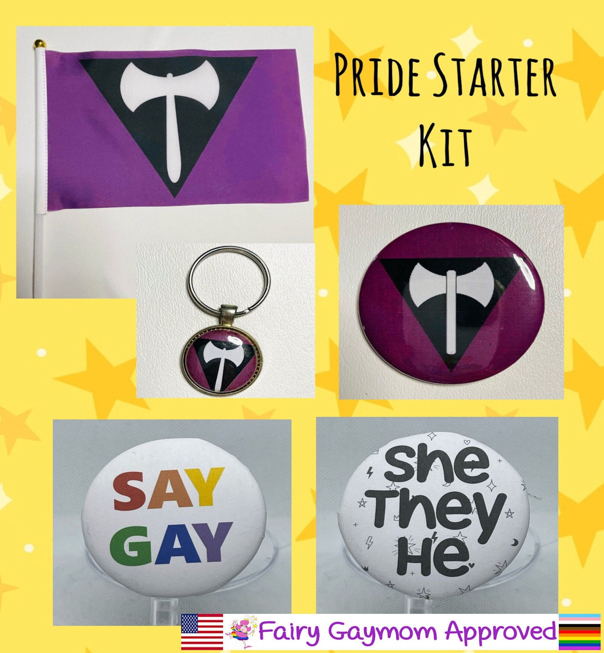 LGBTQA Labrys Lesbian Pride Starter Kit