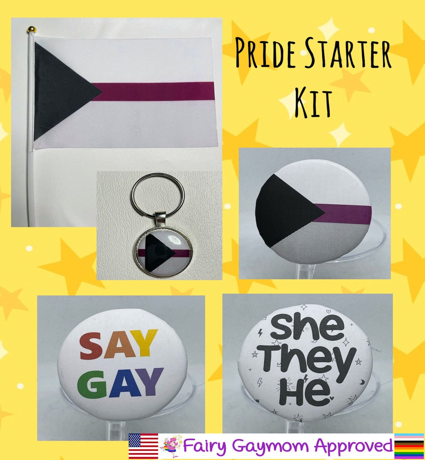 LGBTQA Demisexual Pride Starter Kit