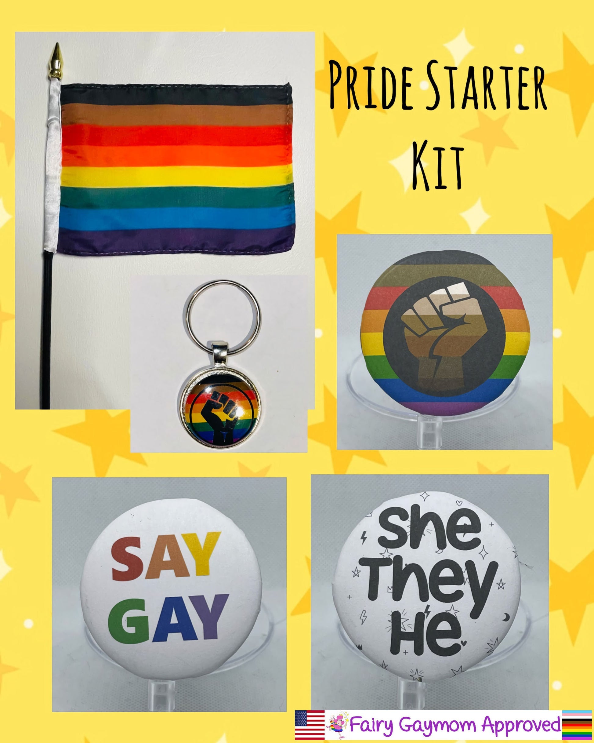 LGBTQA Philadelphia BLM Rainbow Pride Starter Kit
