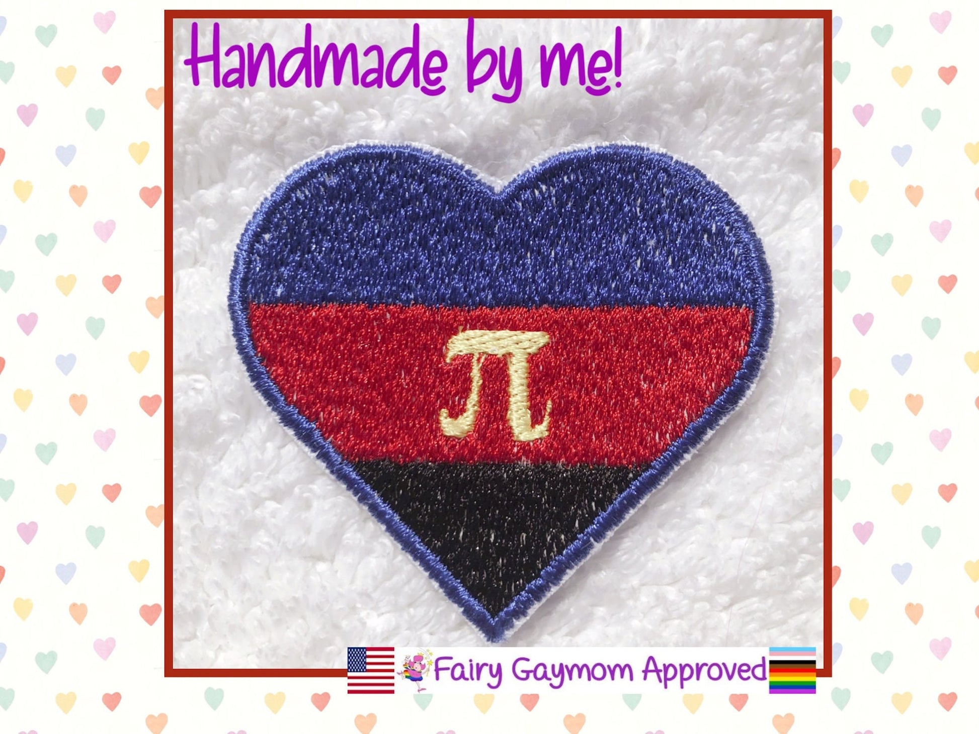 LGBTQA Pride Polyamory Pi Patch