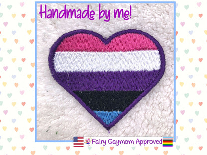 LGBTQA Pride Genderfluid Patch