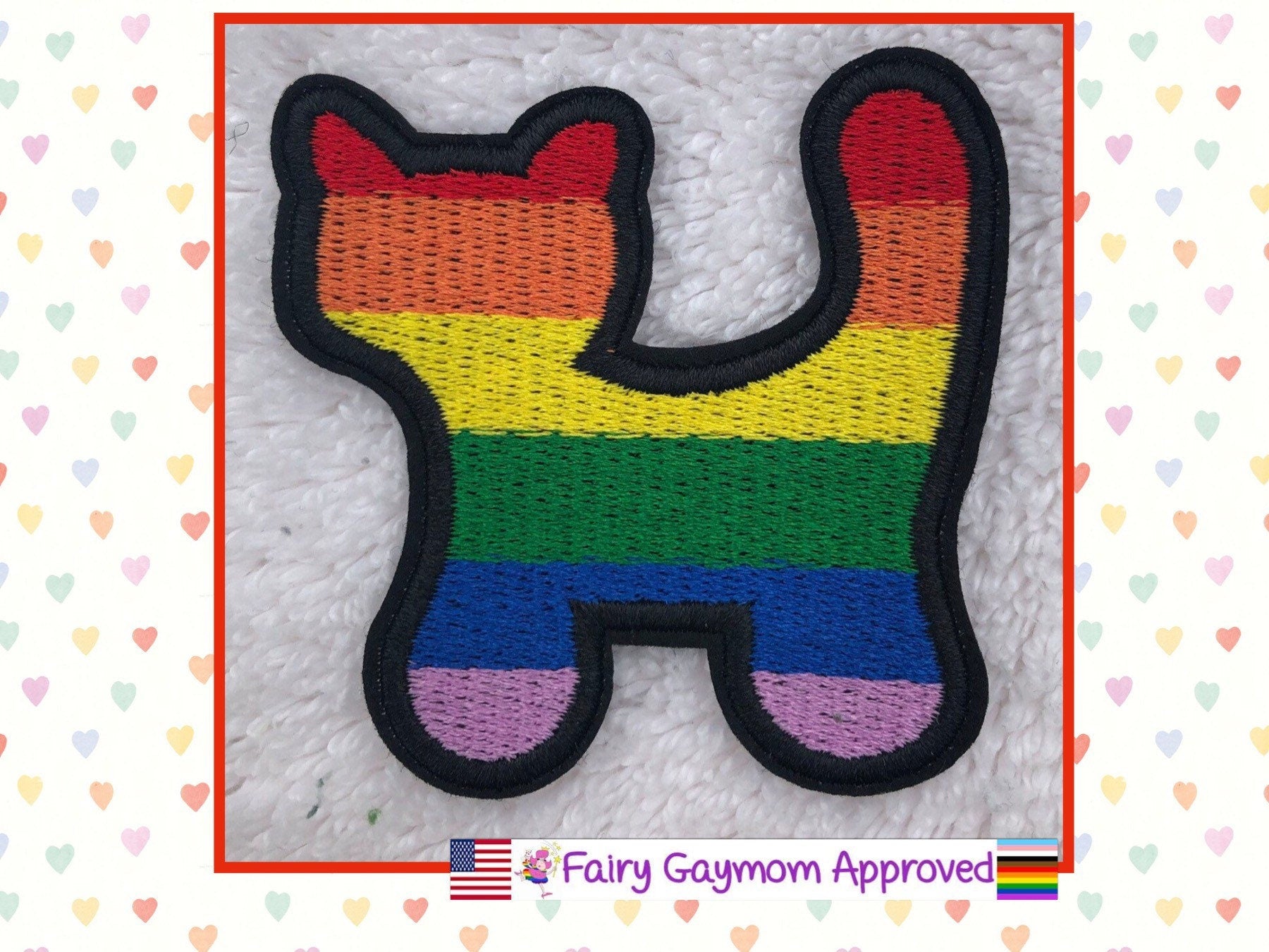 LGBTQA Pride Kitty Rainbow Patch