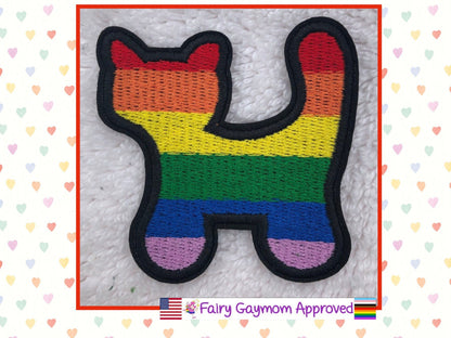 LGBTQA Pride Kitty Rainbow Patch