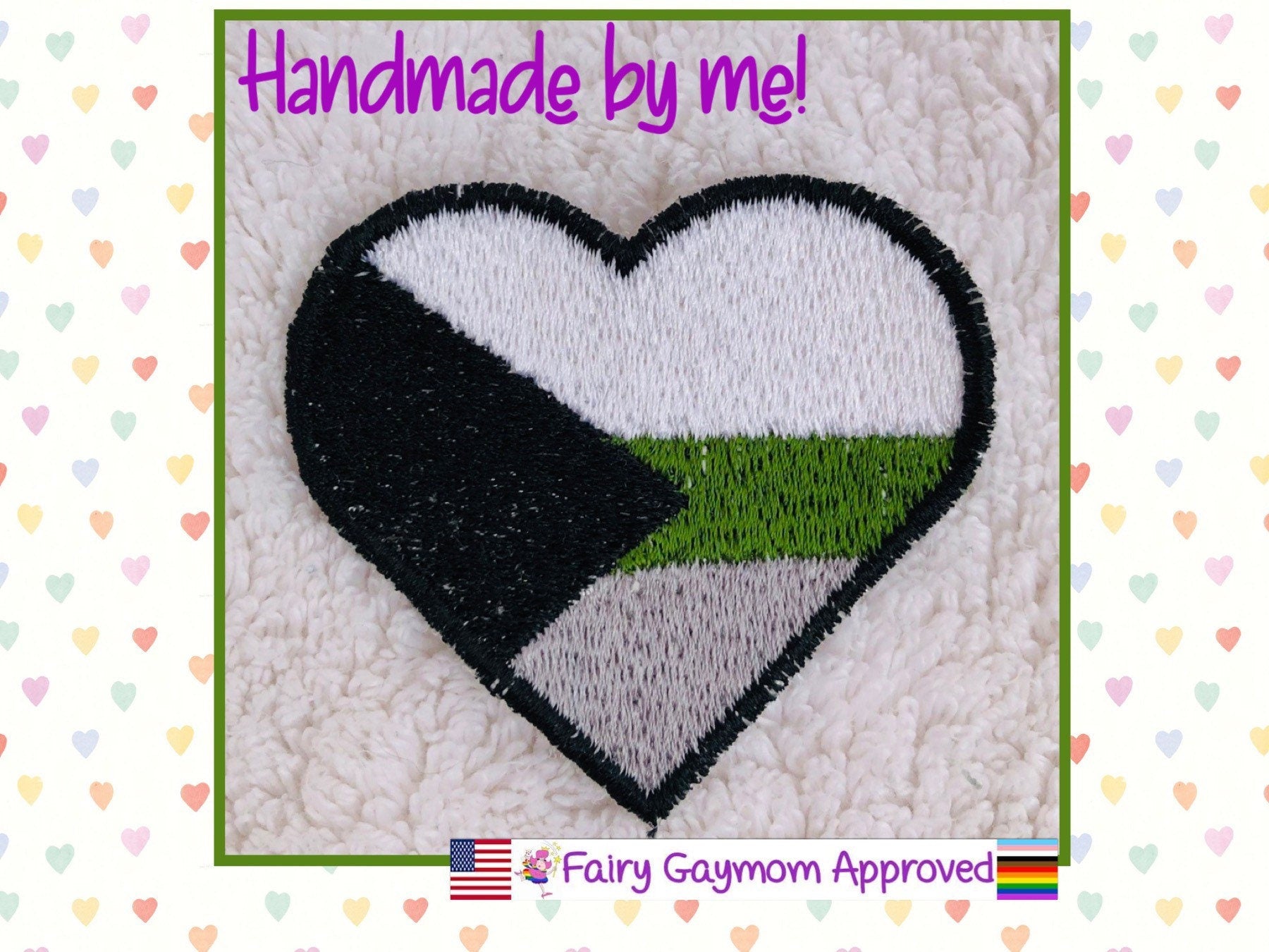 LGBTQA Pride Demiromantic Patch