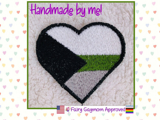 LGBTQA Pride Demiromantic Patch