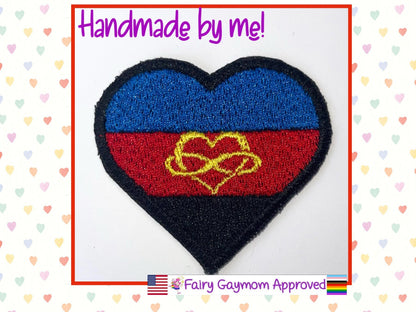 LGBTQA Pride Polyamory Infinity Heart Patch