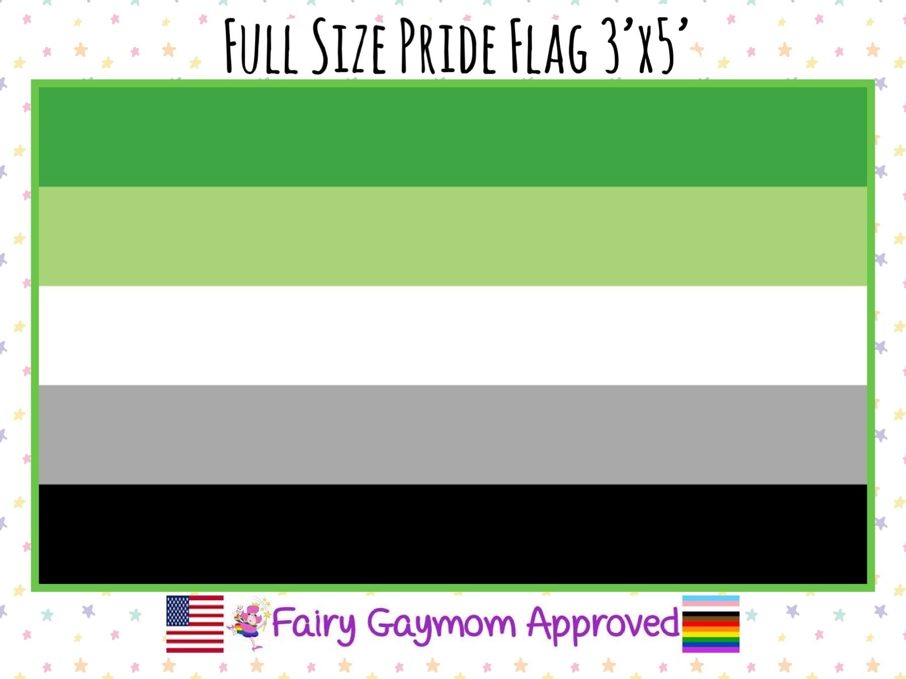 LGBTQA Aromantic Pride Flag