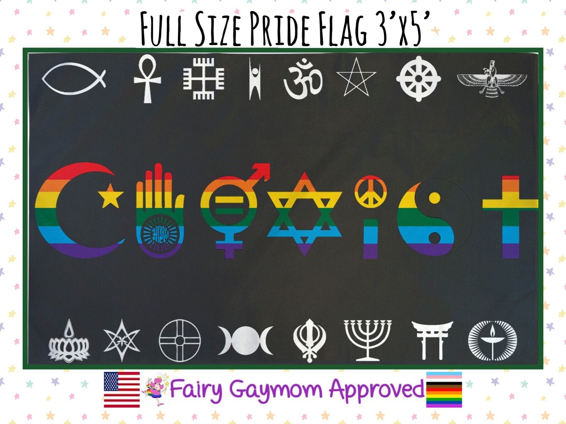 LGBTQA Pride Coexist Flag
