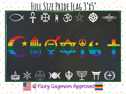 LGBTQA Pride Coexist Flag