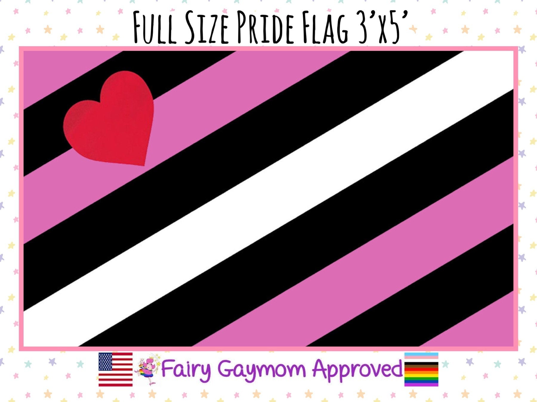 LGBTQA Leather Girl Pride Flag