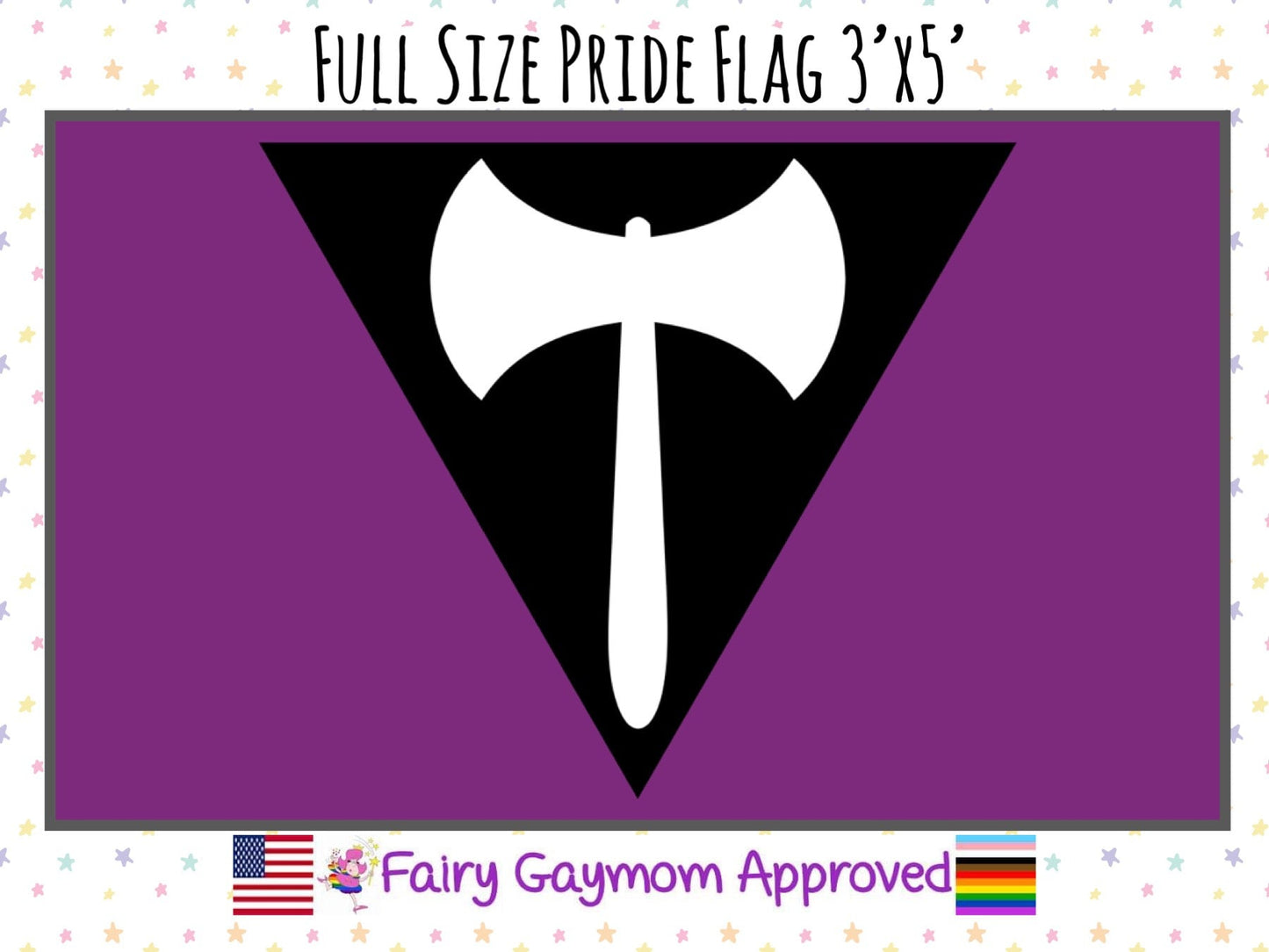 LGBTQA Labrys Lesbian Pride Flag