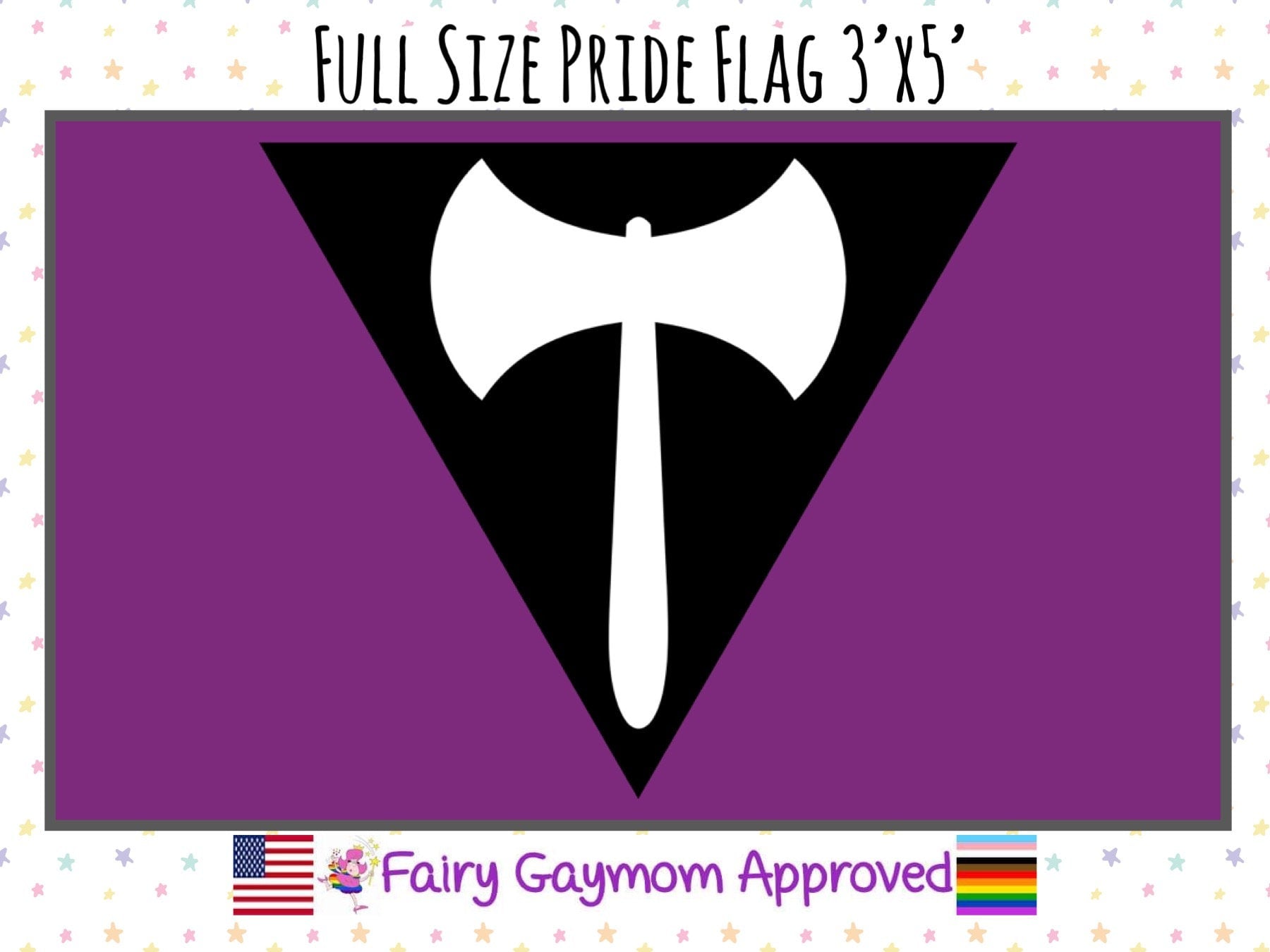 LGBTQA Labrys Lesbian Pride Flag