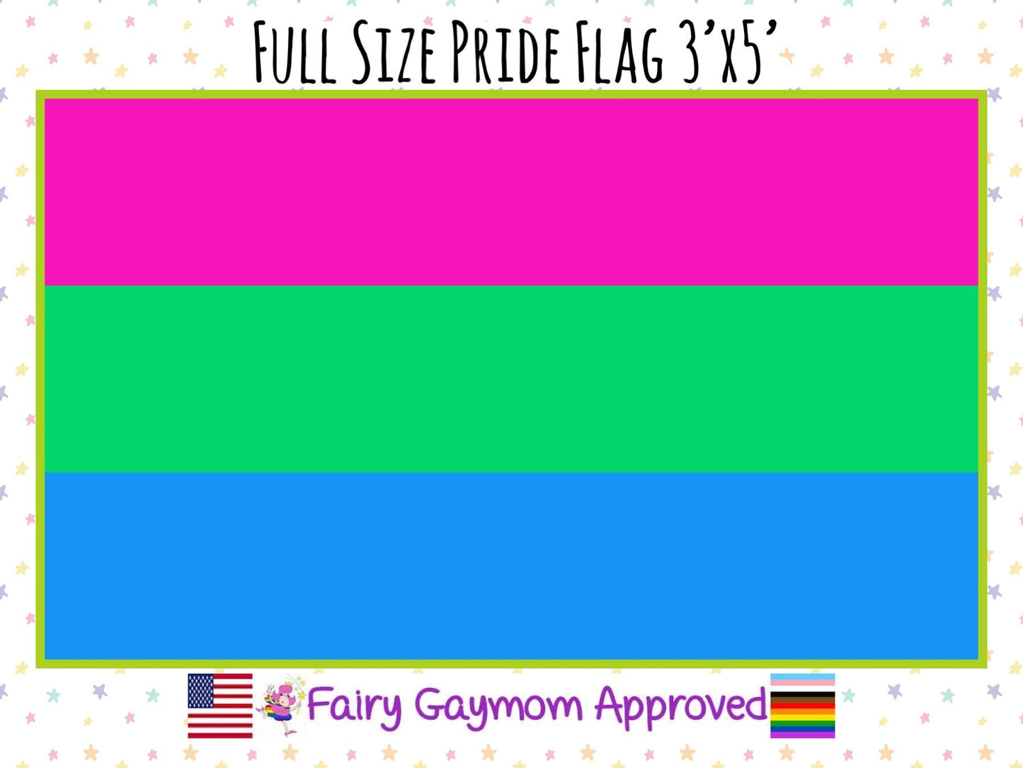 LGBTQA Pride Polysexual Flag