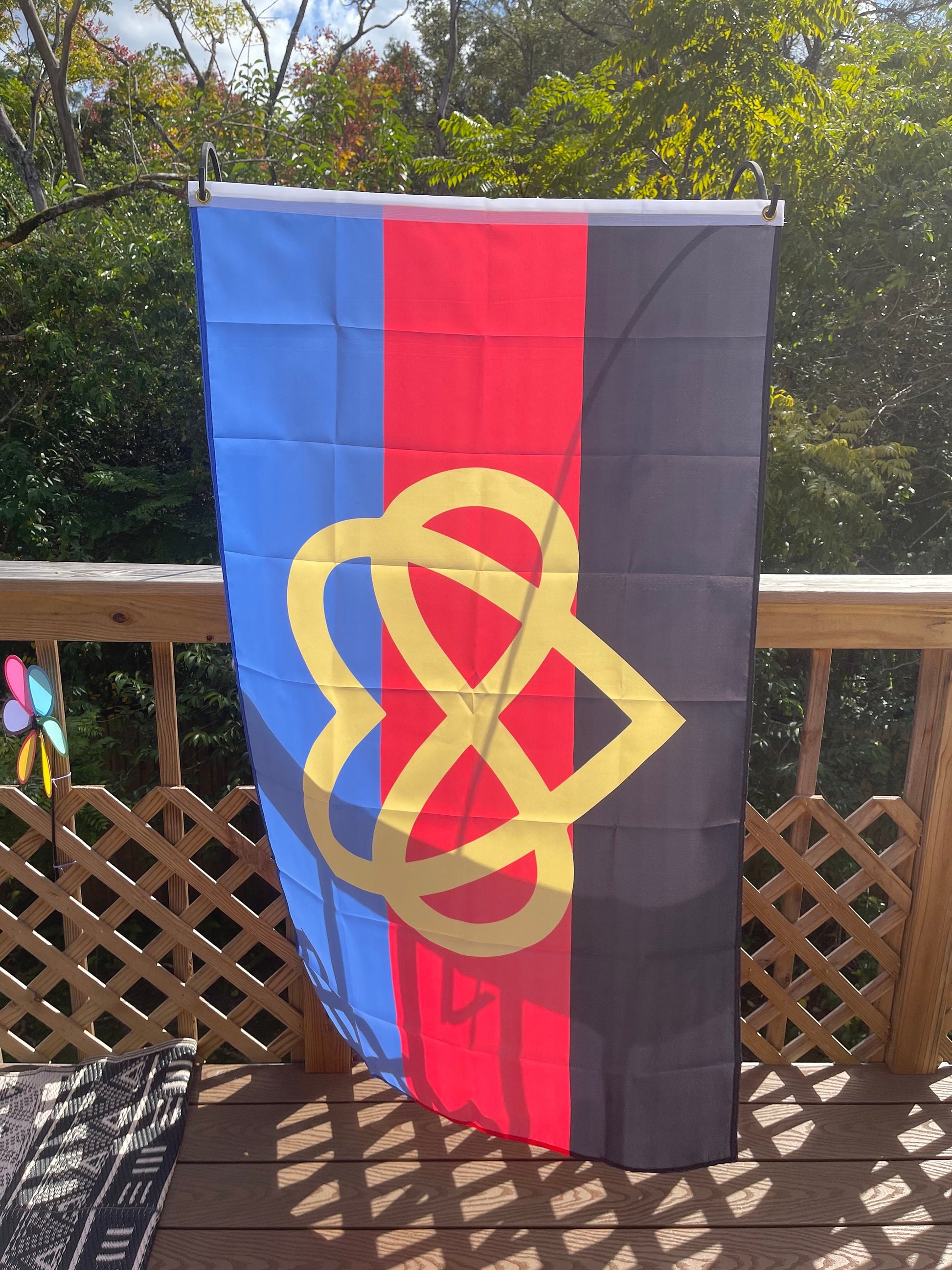 LGBTQA Polyamory Infinity Heart Pride Flag