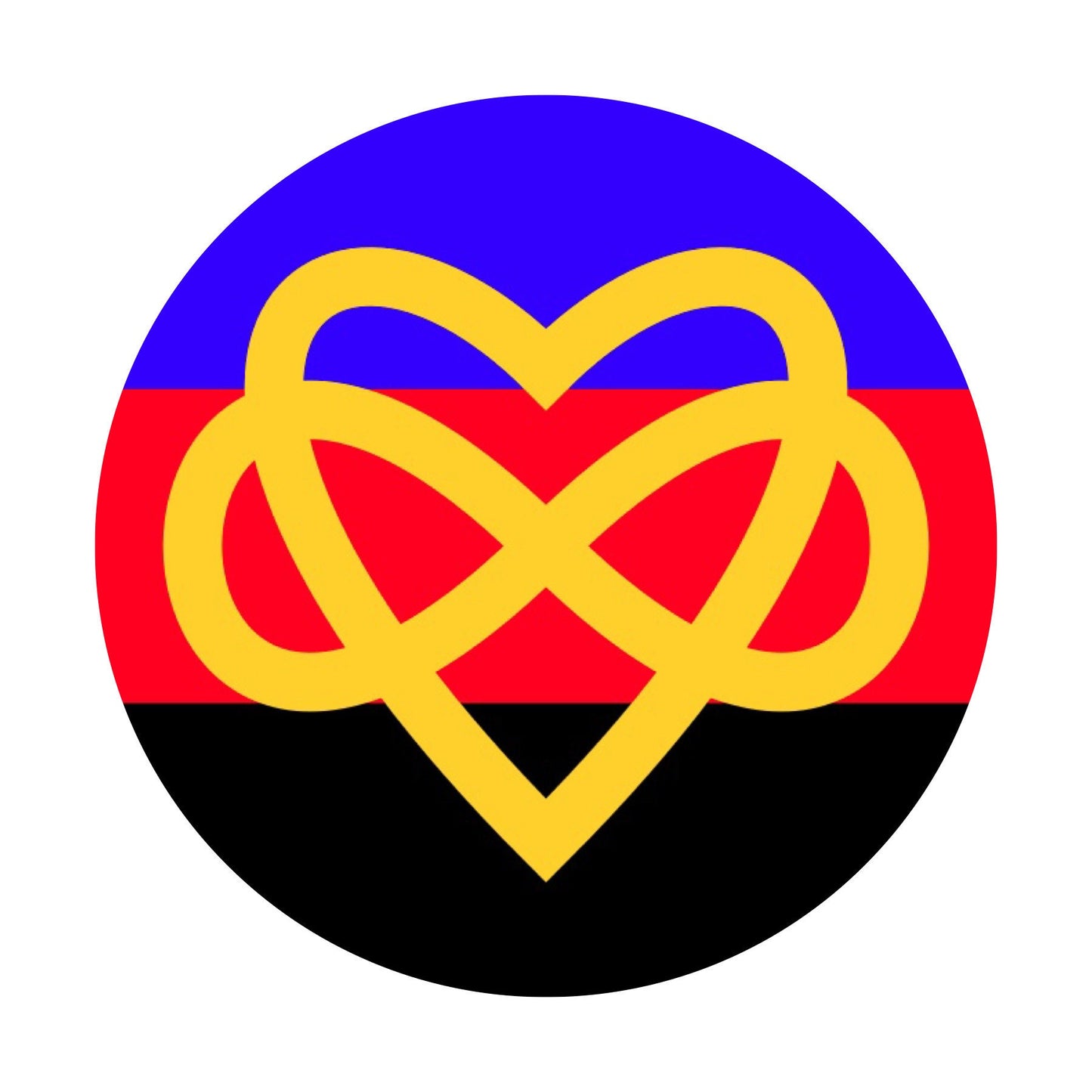 LGBTQA Polyamory Infinity Heart Pride Flag