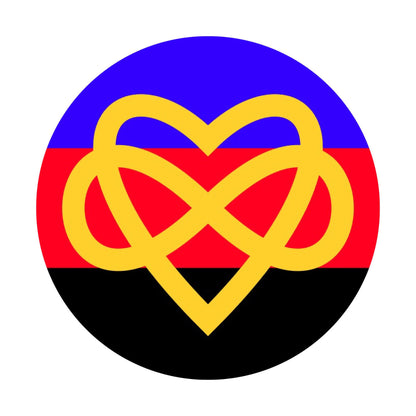 LGBTQA Polyamory Infinity Heart Pride Flag