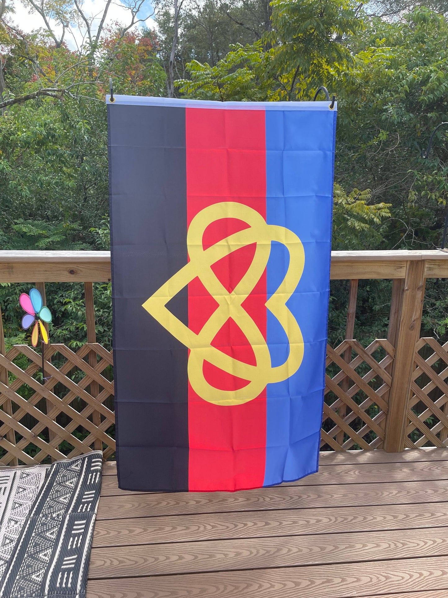 LGBTQA Polyamory Infinity Heart Pride Flag